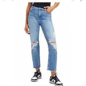 Good American icon high waisted crop jeans size 2/26 nwt